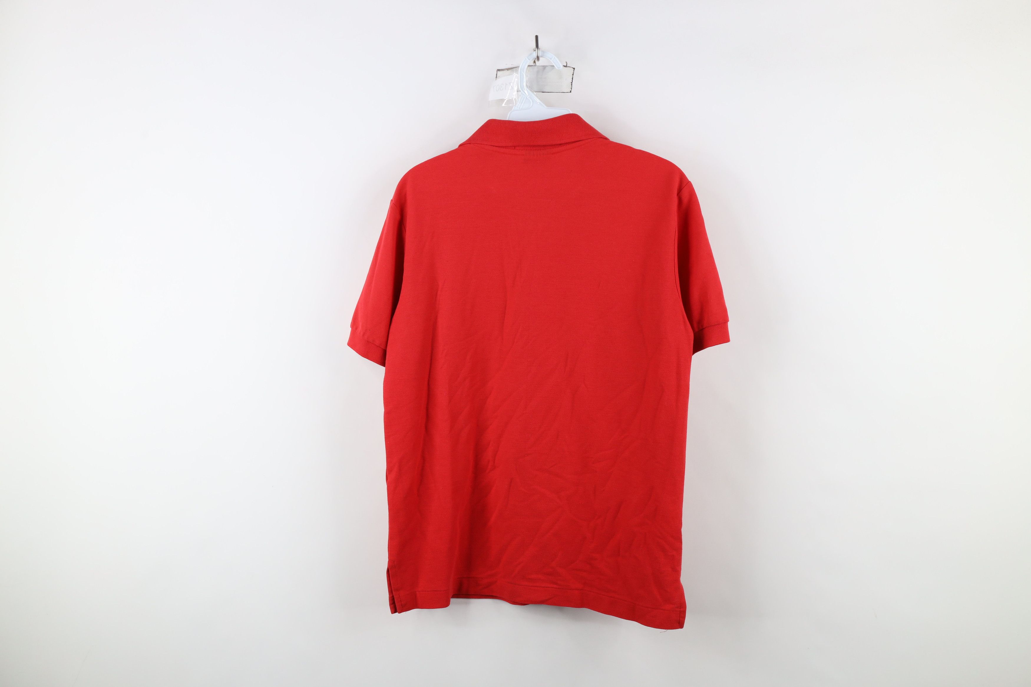 Levi's × Vintage Vintage 80s Levis Spell Out Knit Short Sleeve Polo Shirt Red Size US M / EU 48-50 / 2 - 7 Thumbnail