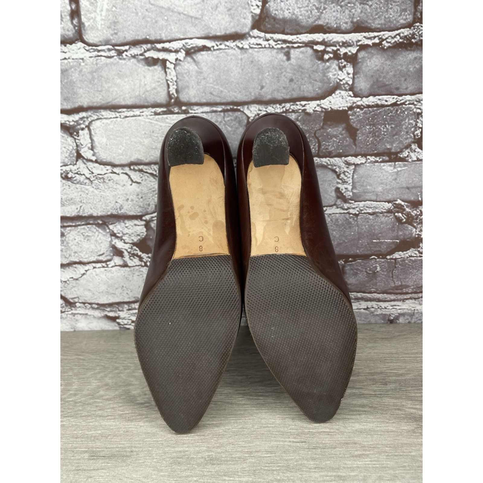 Bally Bally Athena Brown Leather Pointed Toe Pumps Dress Heels Wom Size US 8 / IT 38 - 6 Thumbnail