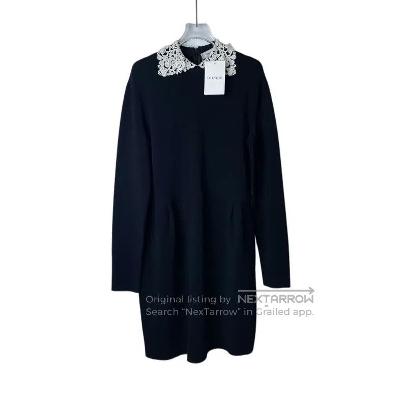 Valentino Valentino Lace neck dress Size XL / US 12-14 / IT 48-50 - 1 Thumbnail