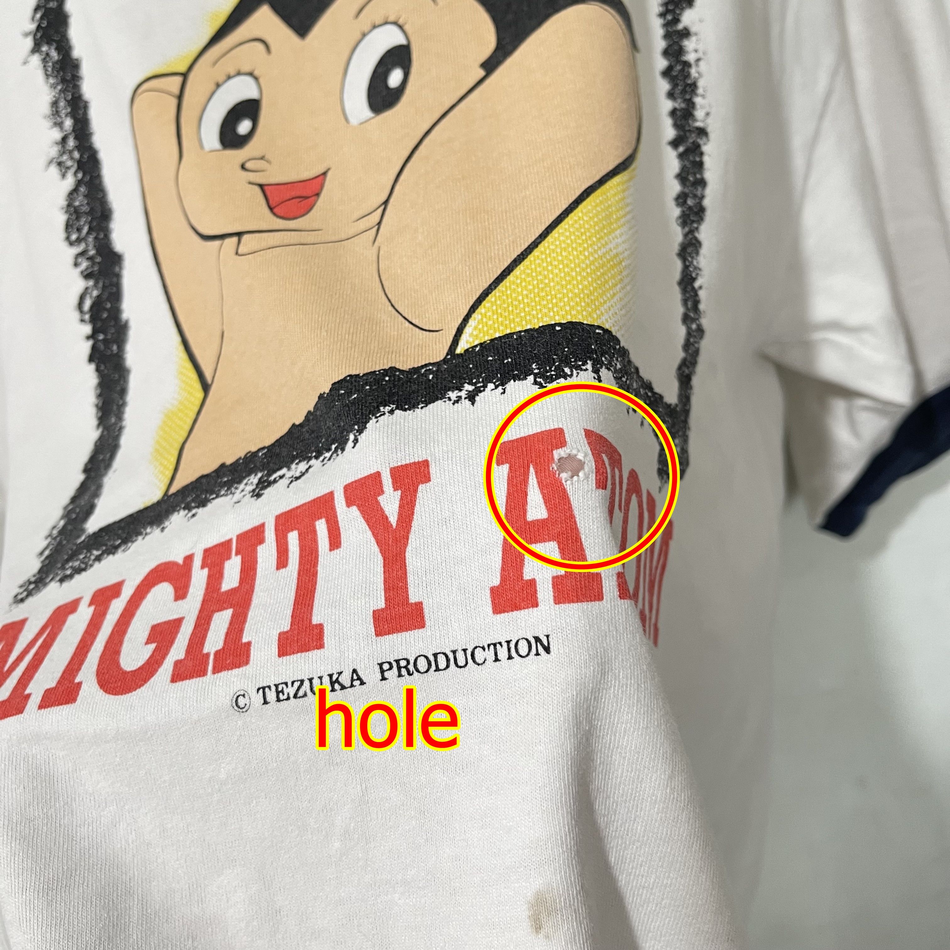 Anime Vintage 90s Mighty Atom Ringer Tee Size US L / EU 52-54 / 3 - 8 Thumbnail