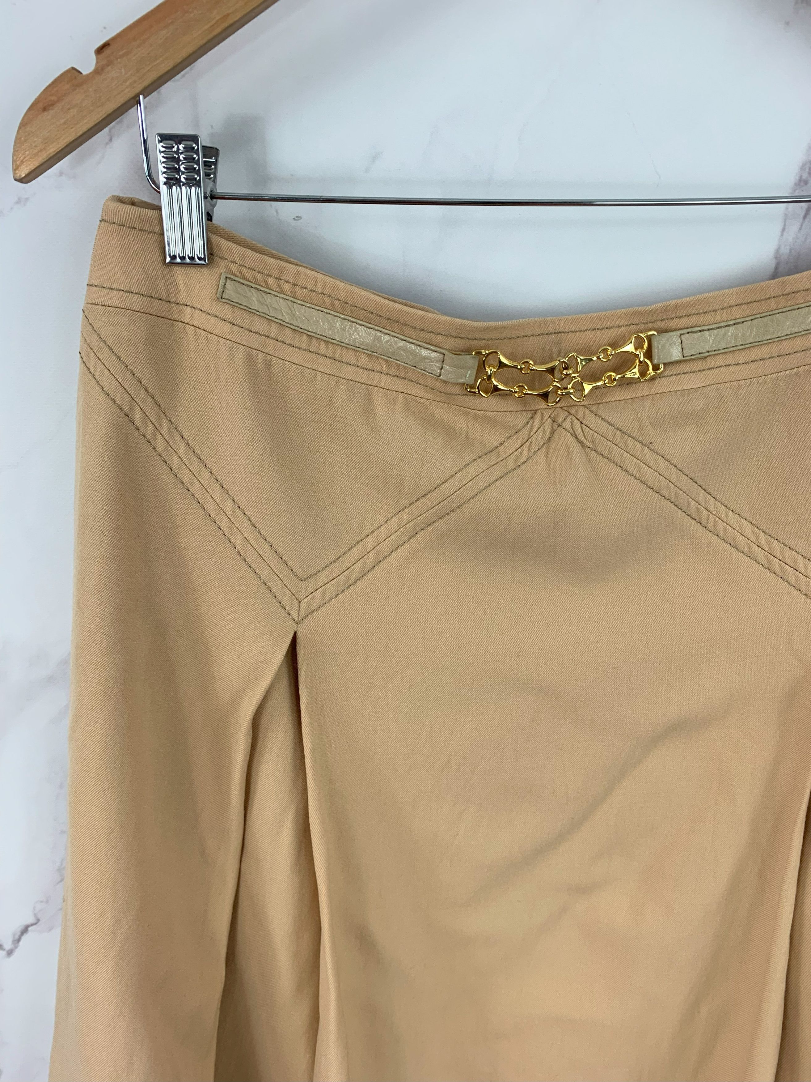 Celine Vintage Celine Wool Pleated Skirt Size 48 Size 36" / US 14 / IT 50 - 2 Thumbnail