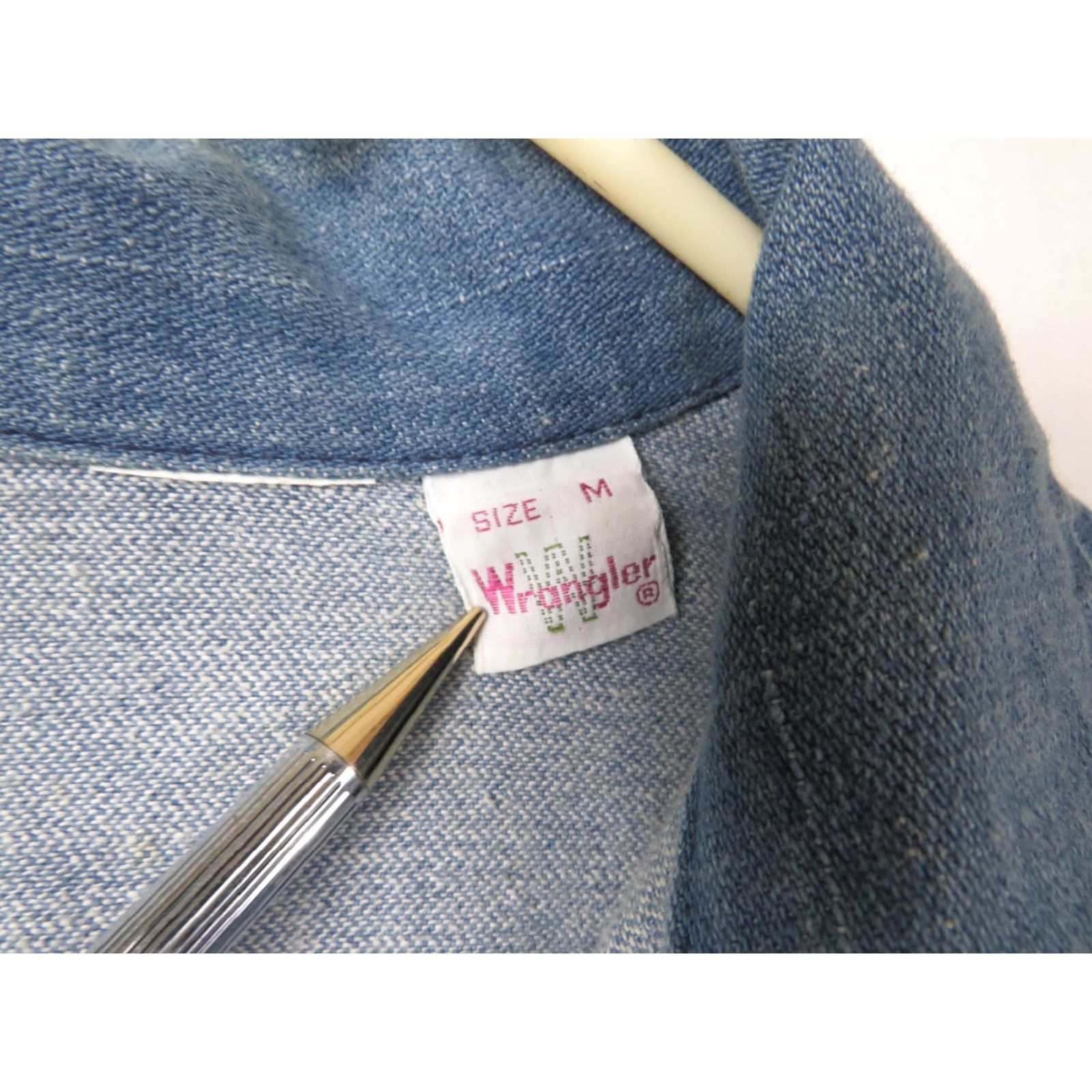 Wrangler VINTAGE Wrangler Denim Western Blazer Jacket M Women Blue 70's Western Floral? Size M / US 6-8 / IT 42-44 - 5 Thumbnail