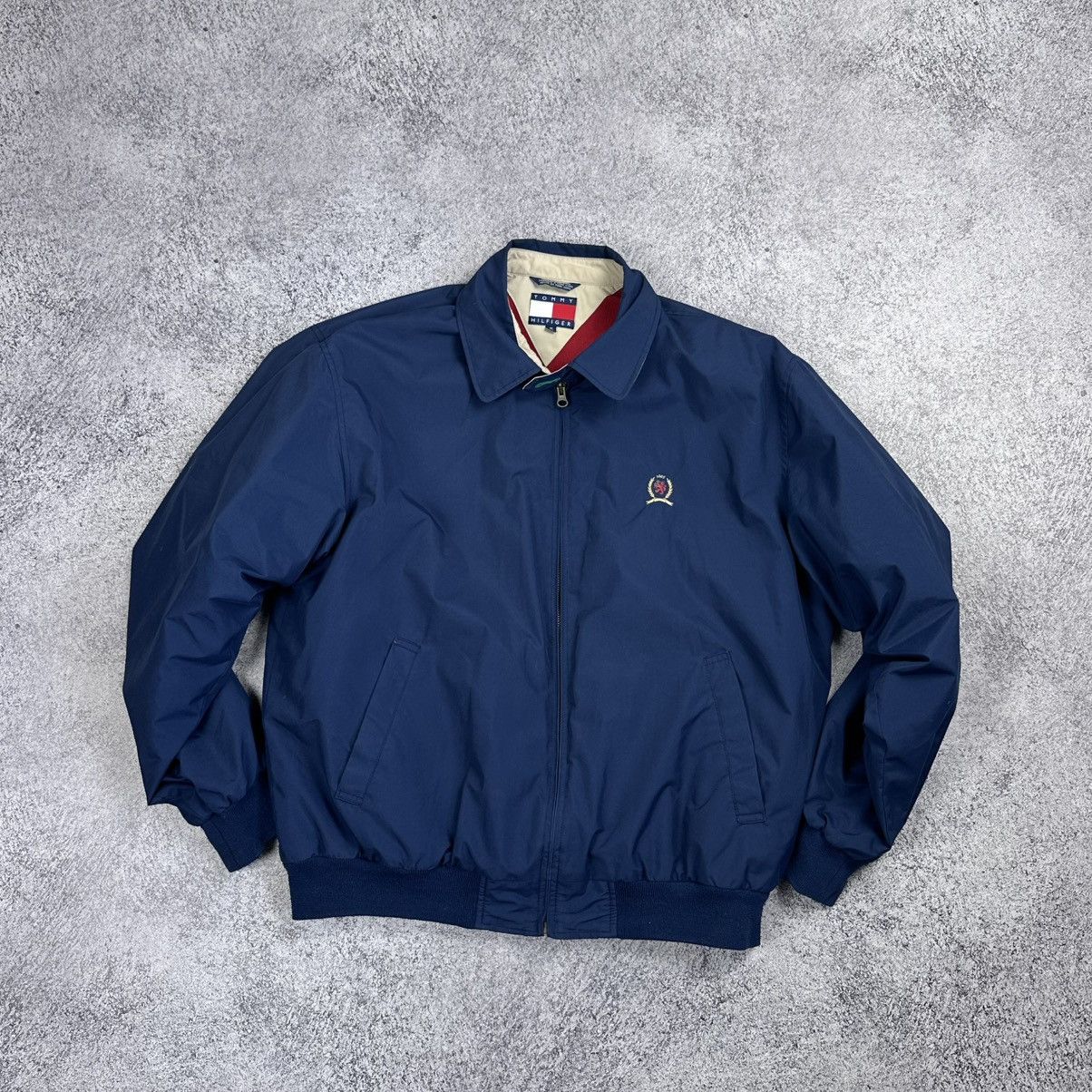 Tommy Hilfiger Vintage Tommy Hilfiger Bomber Jacket Blue Fleece Size M Size US M / EU 48-50 / 2 - 1 Thumbnail