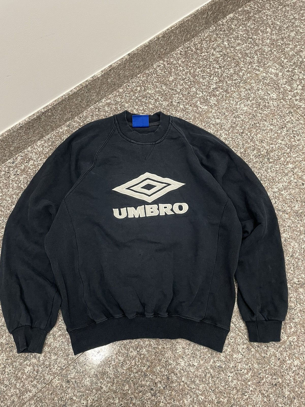 Vintage 90s Mens Sweatshirt Umbro Big Logo Vintage faded | Grailed