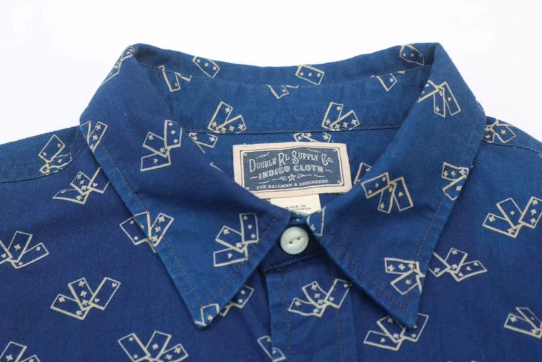 RRL Ralph Lauren RRL Ralph Lauren Outdated retro blue dye washed old poker Size US L / EU 52-54 / 3 - 5 Thumbnail