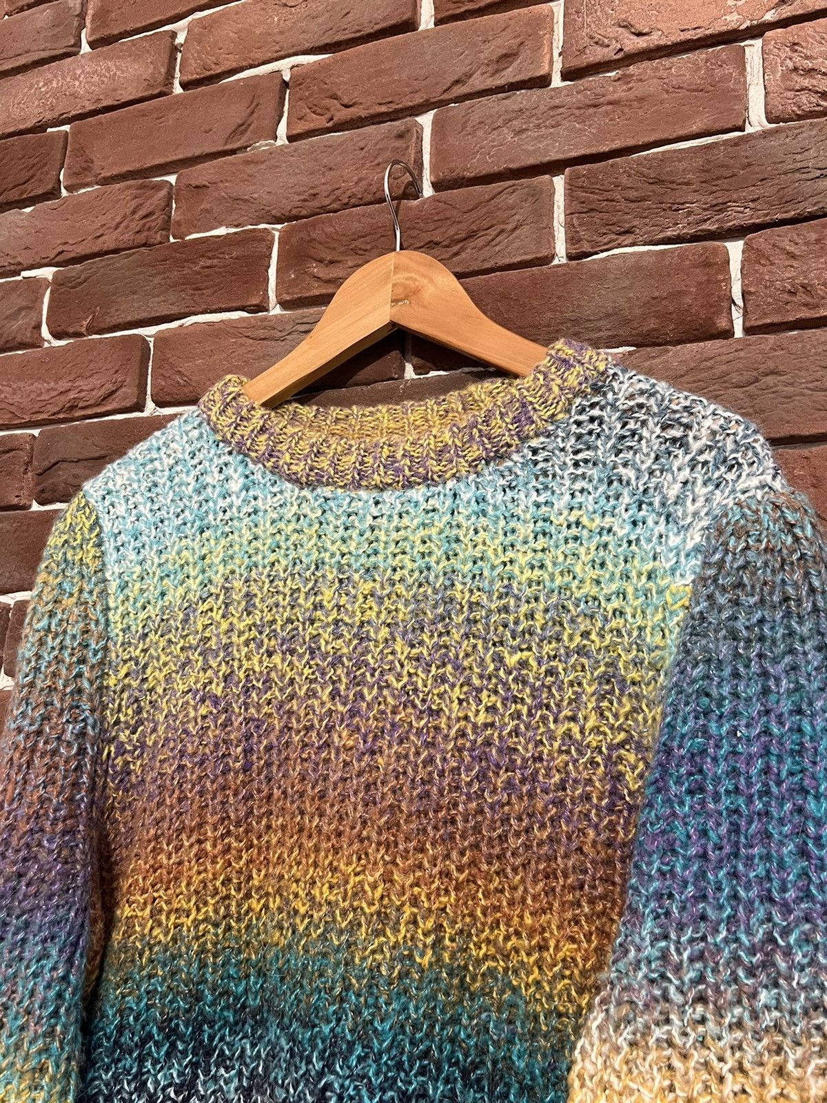 Other Saint Trope Alpaca Wool Multicolor Sweater Knit Kurt Cobain Size US L / EU 52-54 / 3 - 4 Thumbnail