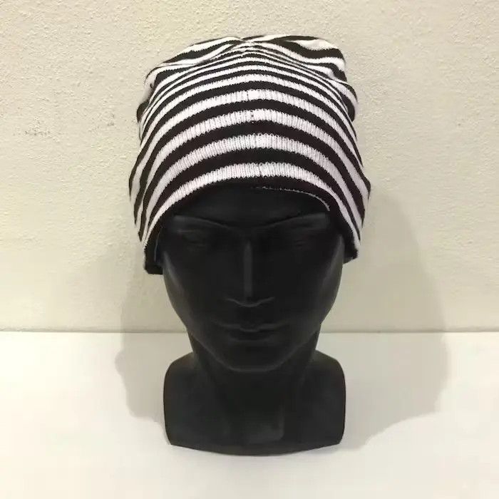 Japanese Brand Japanese Brand Stripe Jail Beanie Hat Size ONE SIZE - 3 Thumbnail