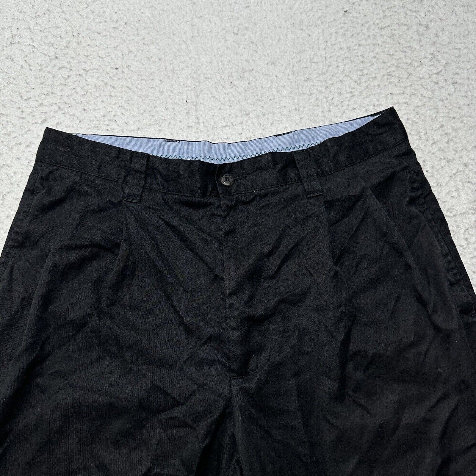 Other Montego 30 Chino Shorts Black 100% Polyester 9" Inseam Size US 30 / EU 46 - 2 Thumbnail