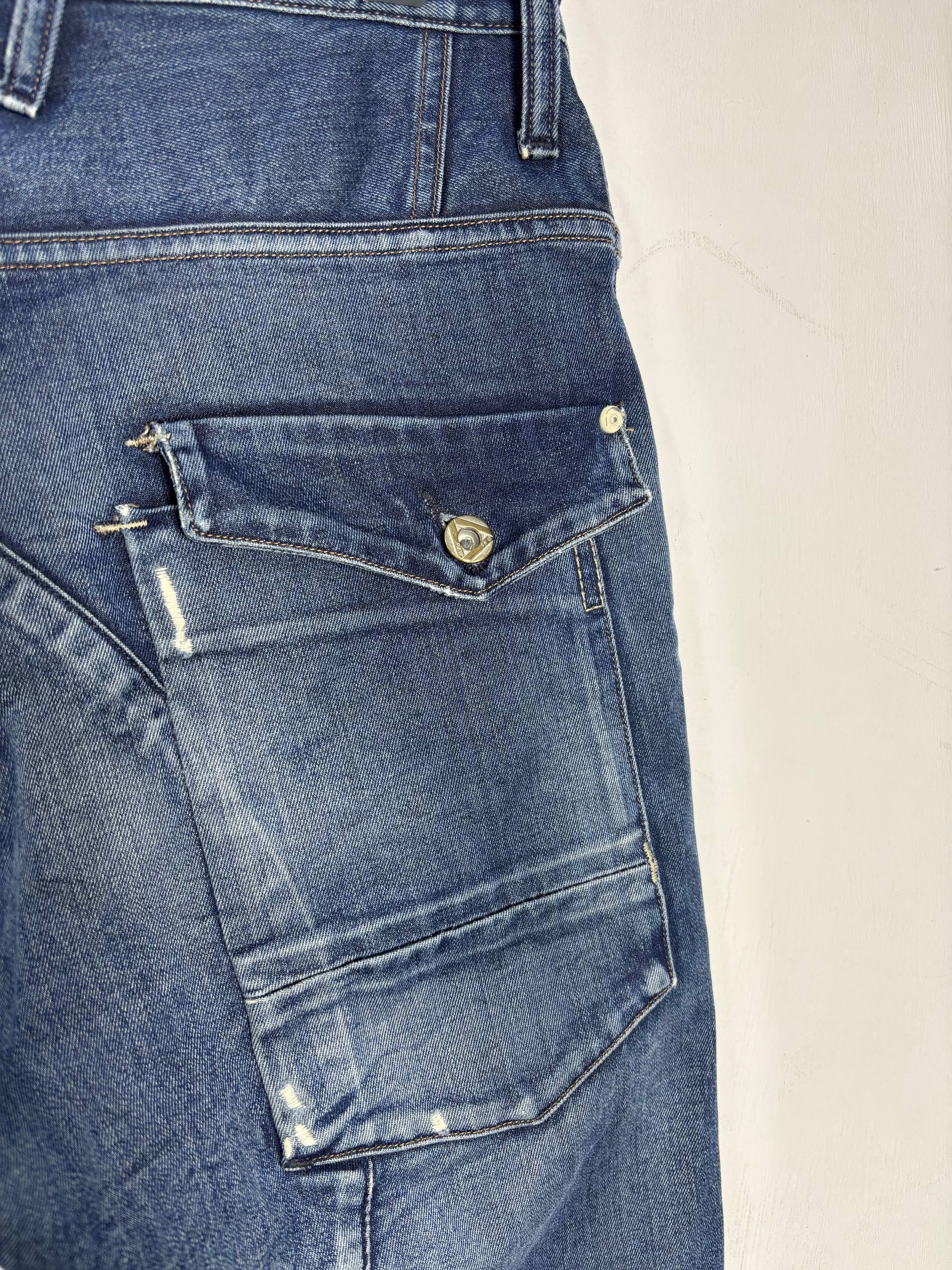 G-Star G-Star Raw Biker Cropped Y2K Bermuda Denim Shorts Size US 31 - 8 Thumbnail