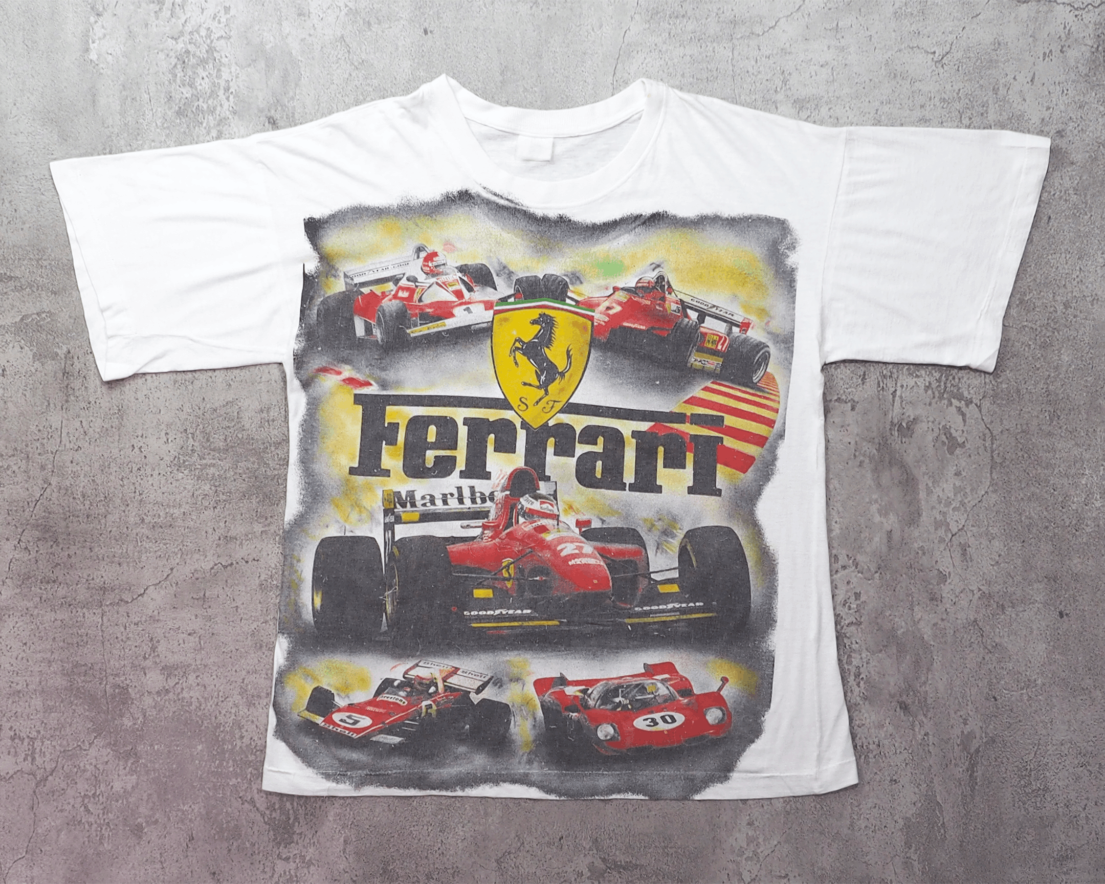Vintage Vintage 1990s Michael Schumacher Ferrari Shirt L Size US L / EU 52-54 / 3 - 1 Thumbnail