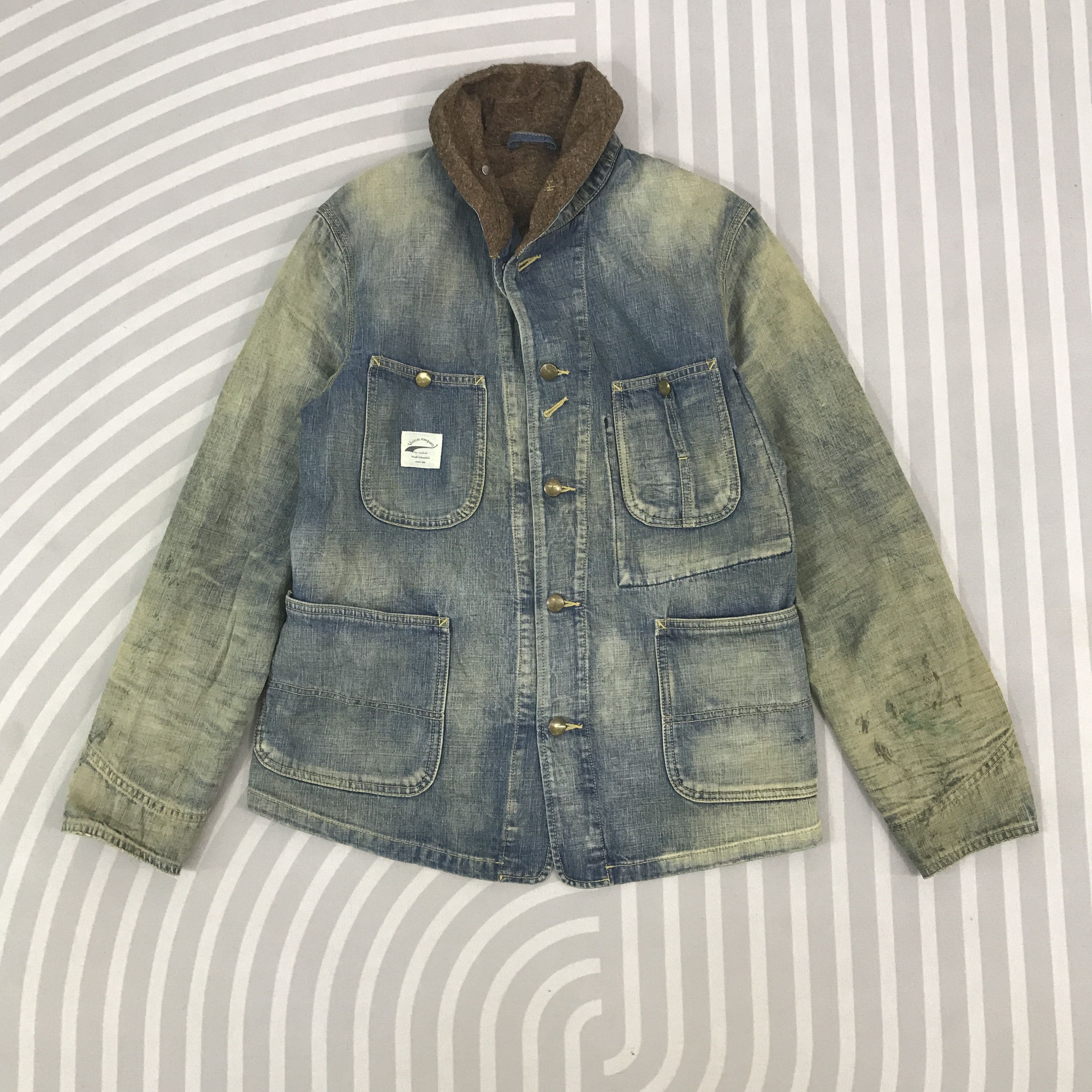 Vintage Vintage Vietim Company Button Rusty denim faded Jacket Size US M / EU 48-50 / 2 - 1 Thumbnail