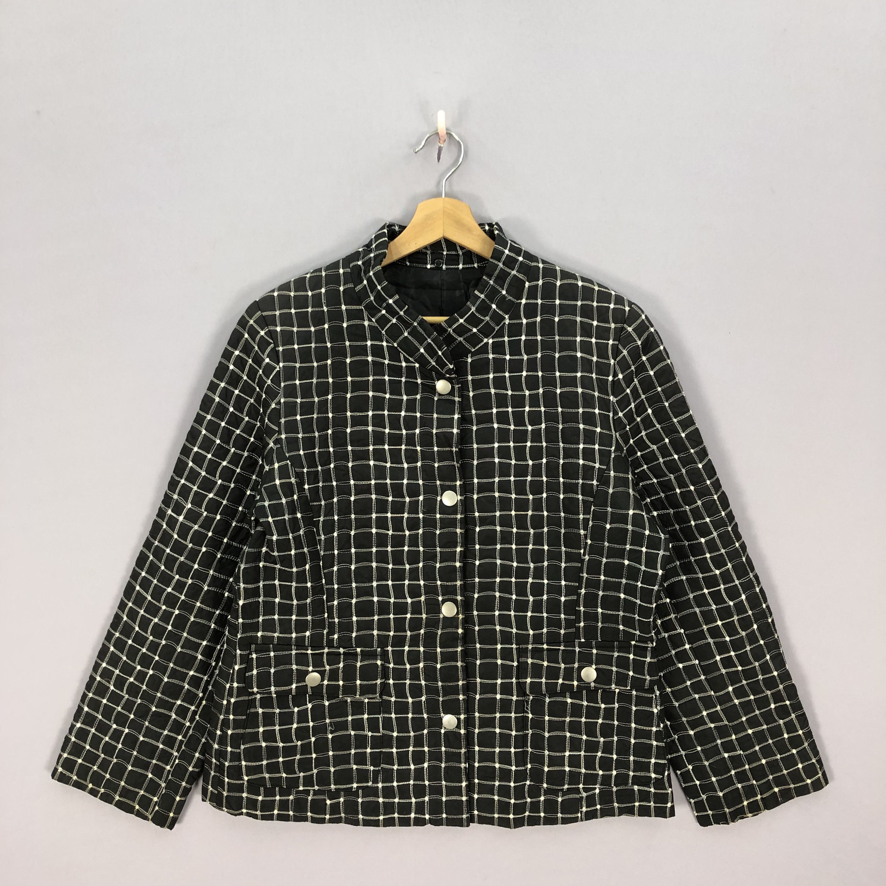 Vintage Vintage San Anom Checkered Jacket Size L / US 10 / IT 46 - 1 Thumbnail