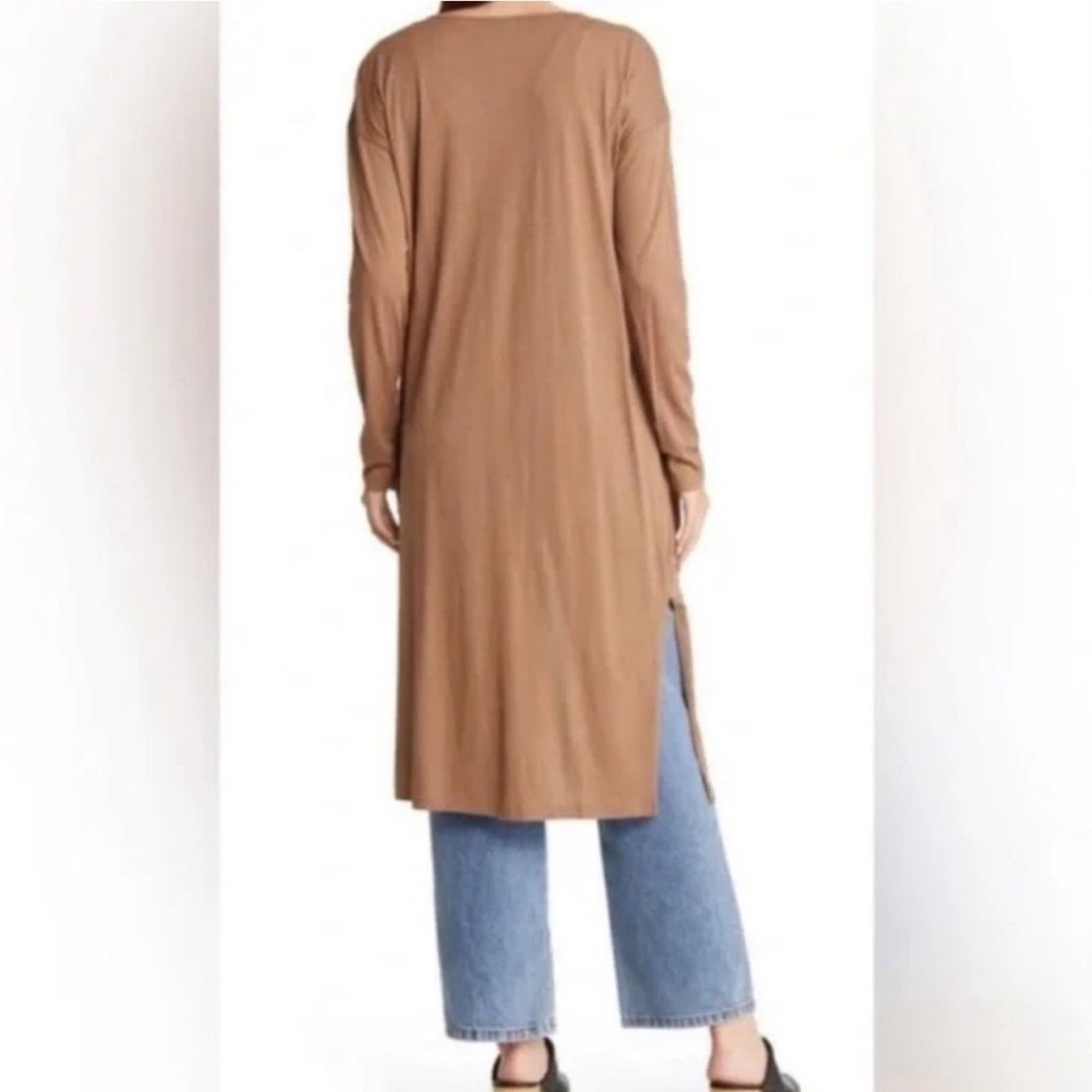 Madewell Madewell Earthy Brown Long Sleeve Duster Cardigan Button EUC Size S / US 4 / IT 40 - 2 Thumbnail