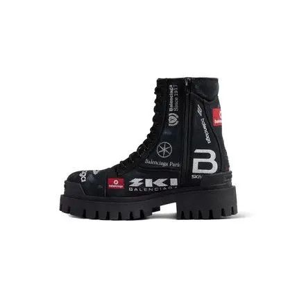 Balenciaga o1bcso1str0426 Combat Strike Boots in Multicolor Size US 12 / EU 45 - 4 Thumbnail