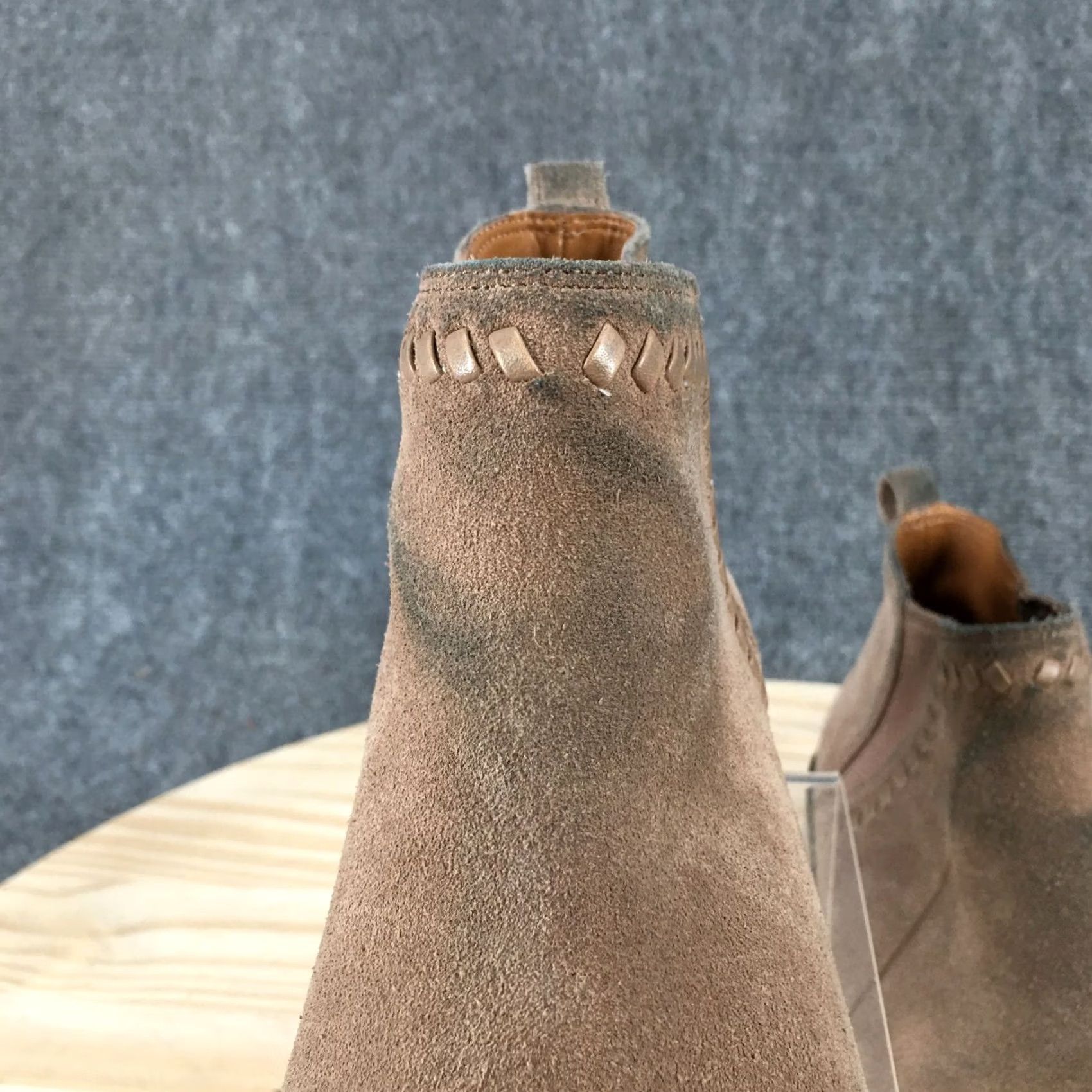Coach Coach Carter Brown Suede Ankle Bootie Womens 7.5B Bootie Casual Heel 1 In. Black? (Original color: Brown) Size US 8 / IT 38 - 5 Thumbnail