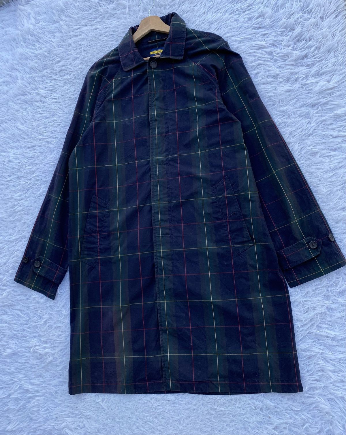 Ralph Lauren Vintage Polo Ralph Lauren Plaid Waxed Twill Balmacaan Coat Size US M / EU 48-50 / 2 - 4 Thumbnail