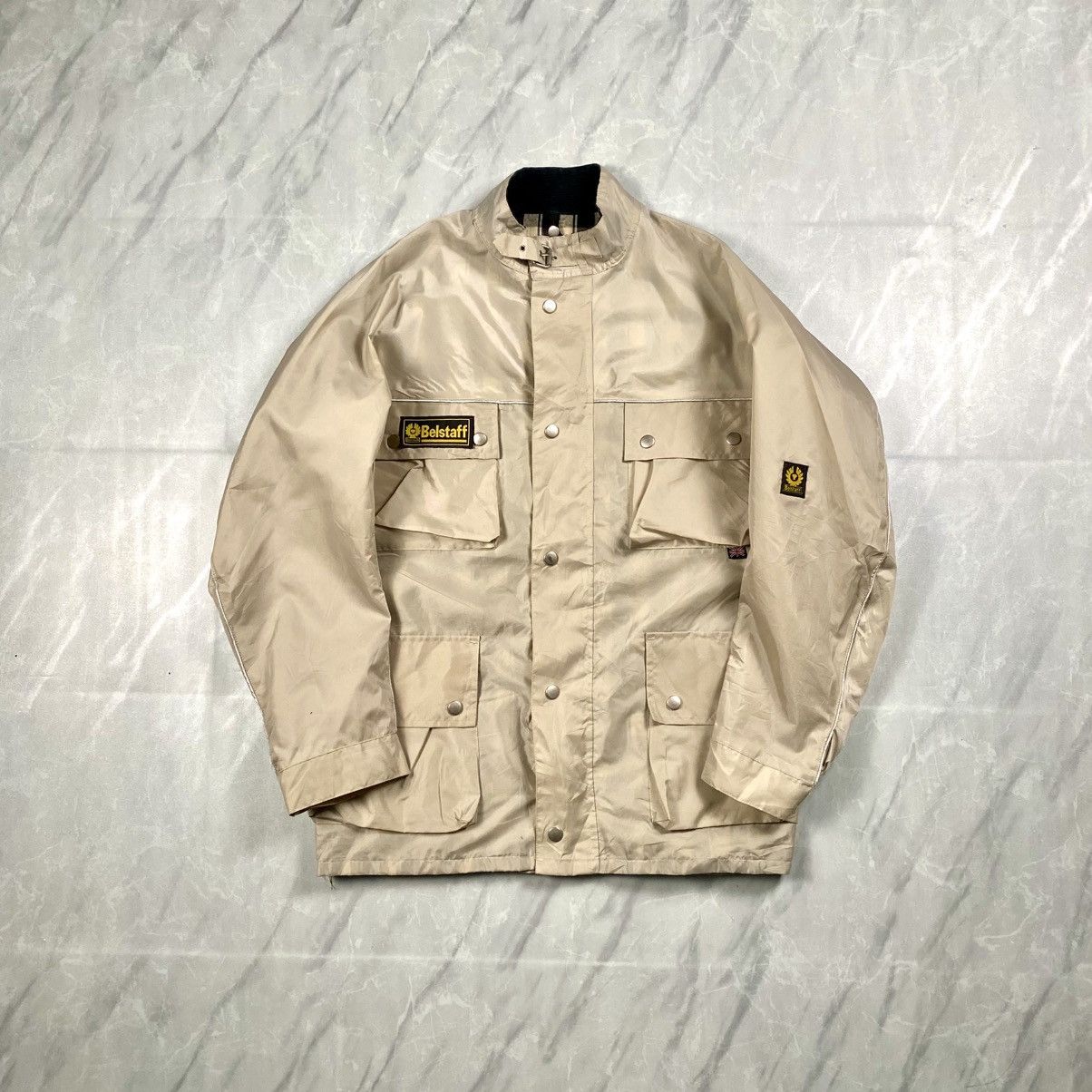 Belstaff Vintage Belstaff Light Army Jacket Size US XL / EU 56 / 4 - 1 Thumbnail