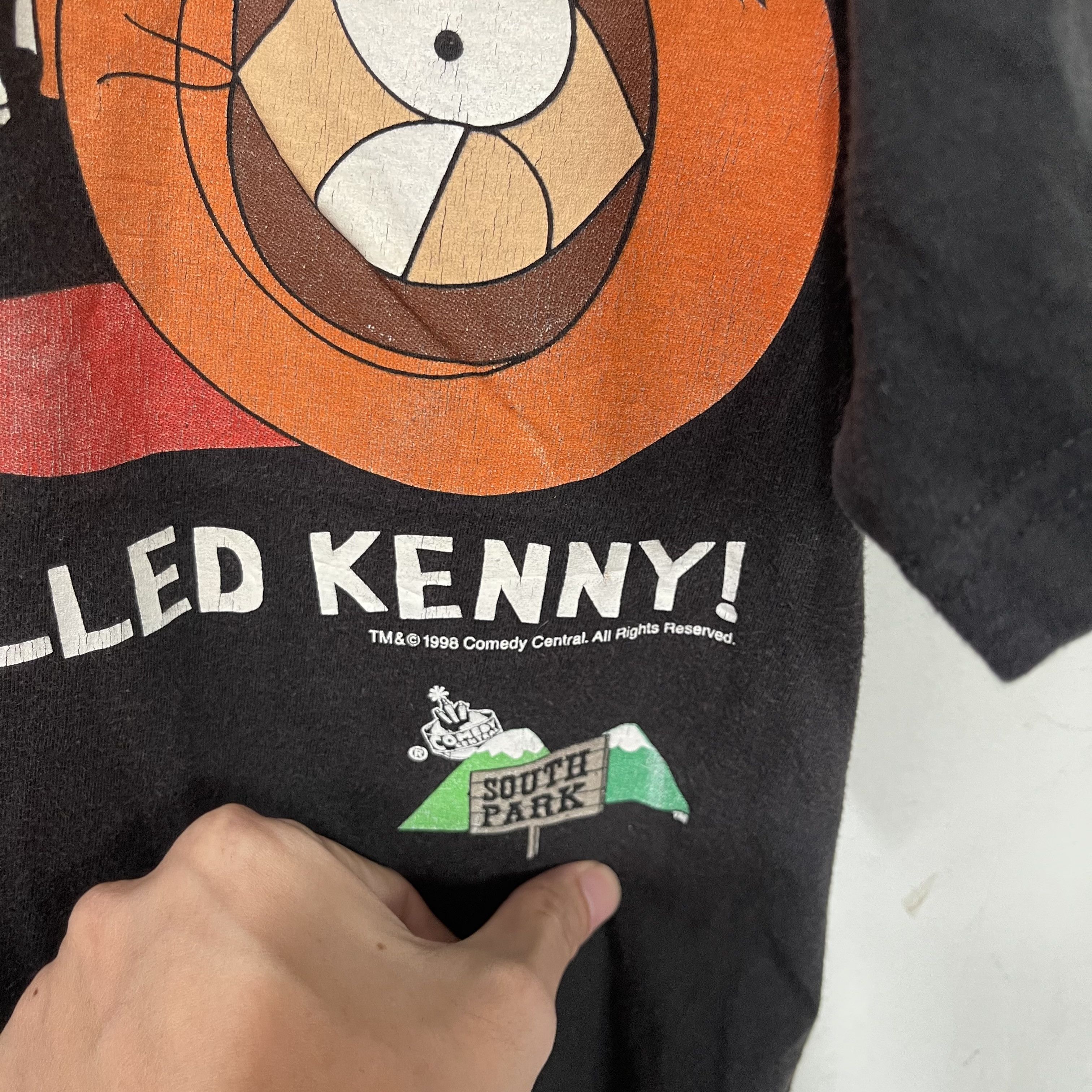 Vintage Vintage 1998 South Park Oh My God They Killed Kenny T-Shirt Size US L / EU 52-54 / 3 - 3 Thumbnail