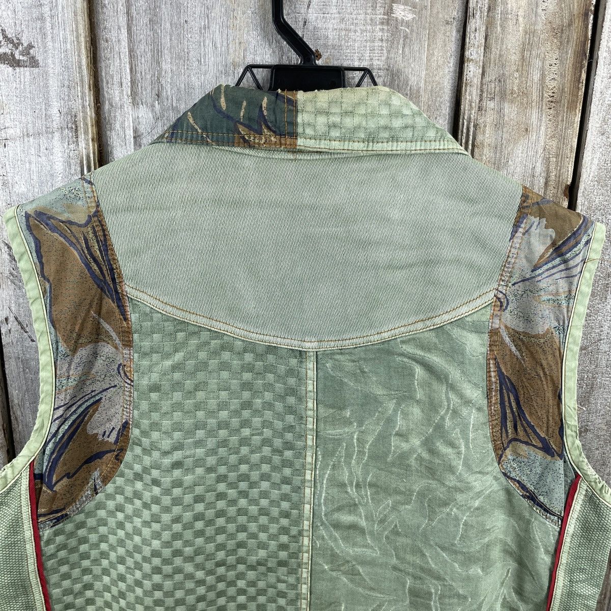 Japanese Brand × Vintage Vintage Japanese Brand Patchwork Button Up Vests Size US M / EU 48-50 / 2 - 10 Thumbnail