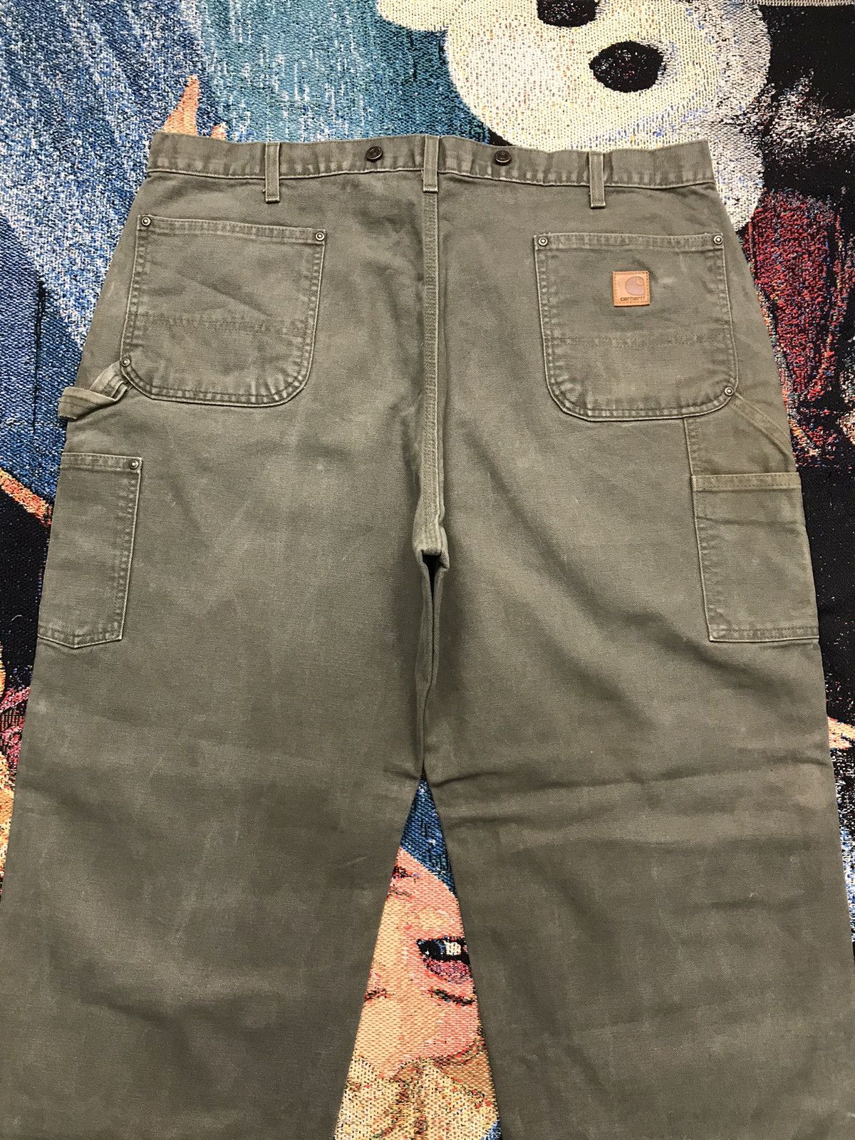 Carhartt Vintage Carhartt B136 MOS dusty double knee workwear denim Size US 42 / EU 58 - 13 Thumbnail