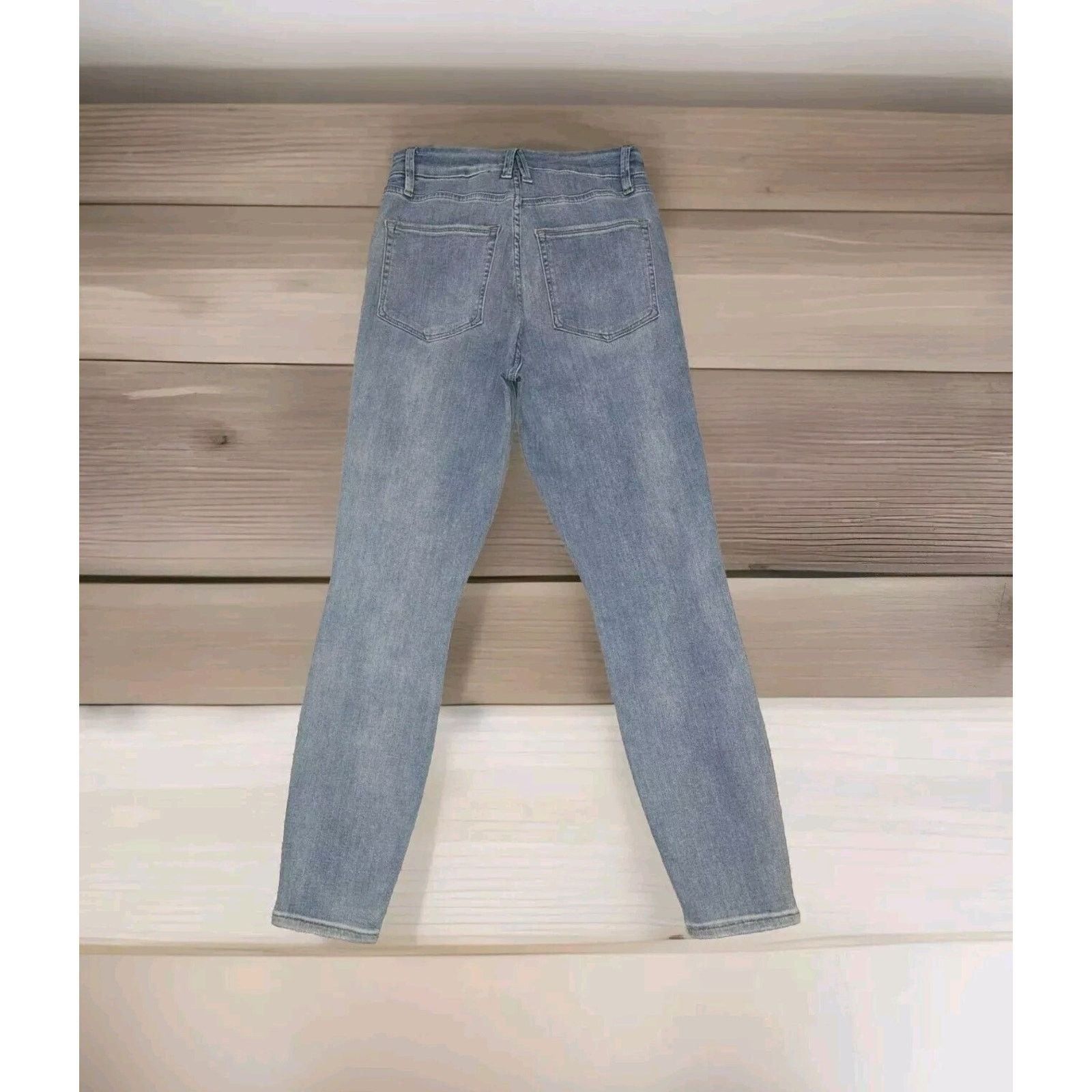 Good American Good American Womens Good Waist Skinny Cropped Jeans 4/27 Size 27" / US 4 / IT 40 - 4 Thumbnail