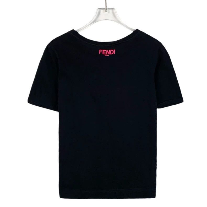 Fendi Fendi Black Monster Eyes Cotton Tshirt Size US S / EU 44-46 / 1 - 2 Thumbnail
