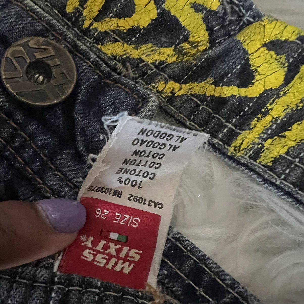 Miss Sixty Vintage Miss Sixty Crop Jeans Size 26" / US 2 / IT 38 - 6 Thumbnail