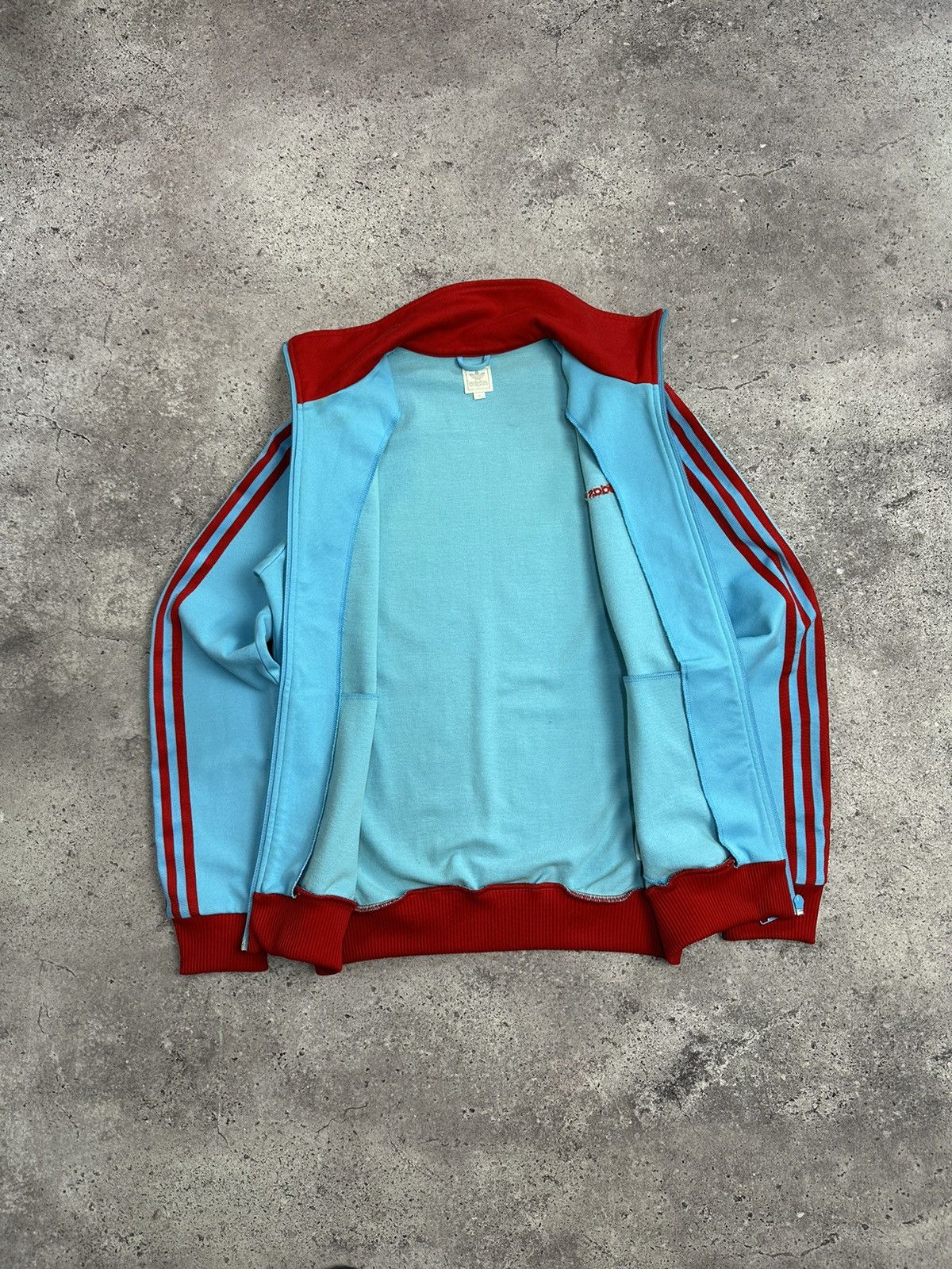 Adidas × Vintage Vintage Adidas Blokecore Track Jacket Blue Big Logo Y2K Size US S / EU 44-46 / 1 - 10 Thumbnail
