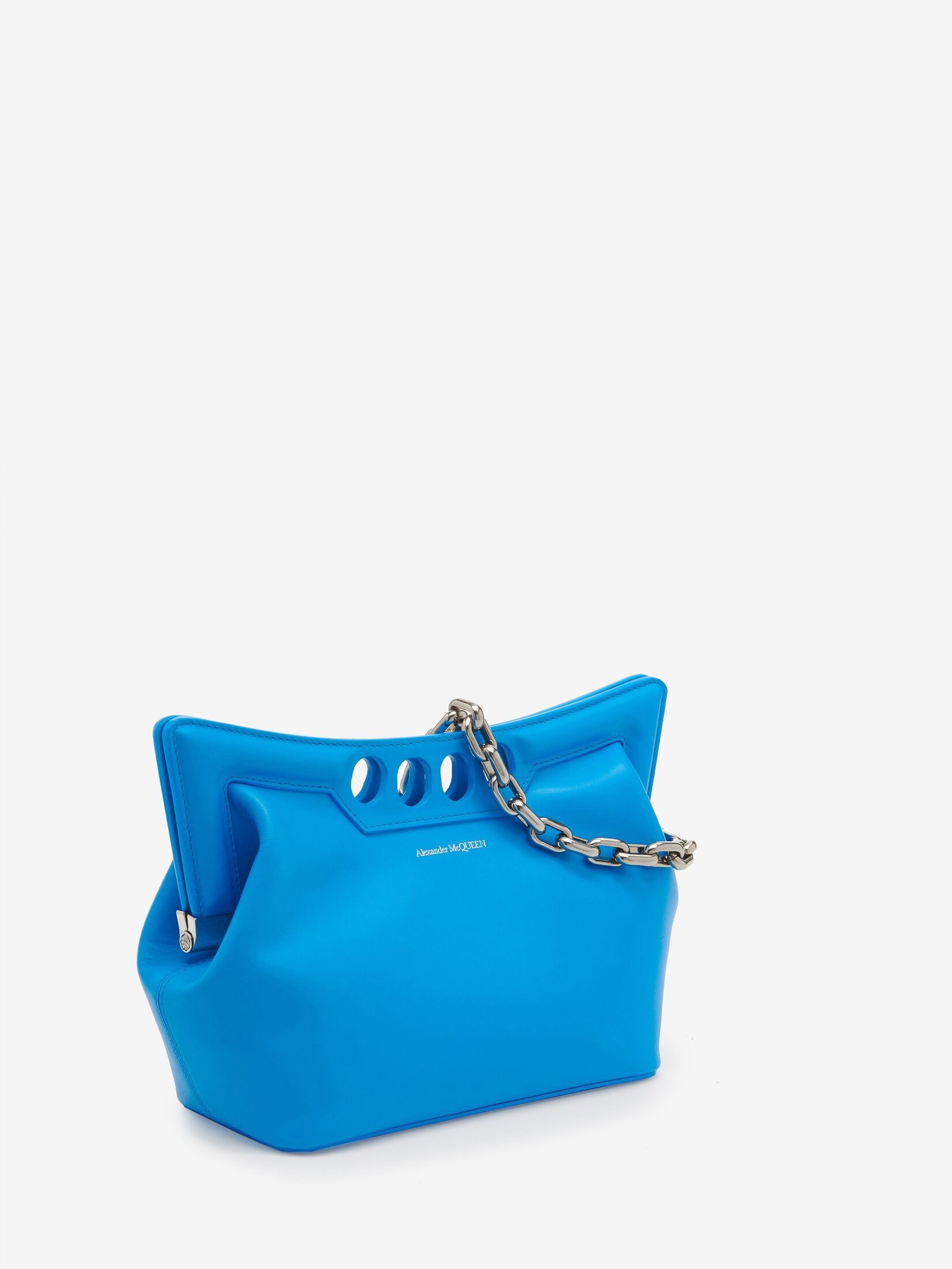 Alexander McQueen o1w1db10925 Size: OS/The Peak Bag Small in Lapis Blue Size ONE SIZE - 4 Thumbnail