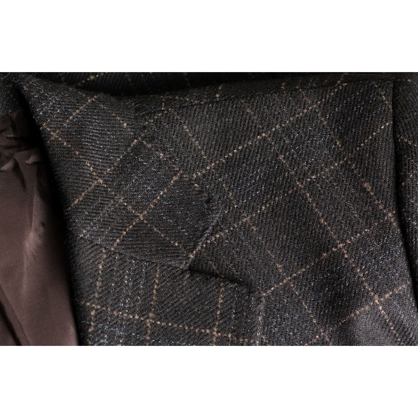 Pal Zileri VINTAGE Pal Zileri Blazer Jacket Men 46 Wool Check Brown MId-Length Formal Casual 4 Seasons Mens Size 46R - 4 Thumbnail