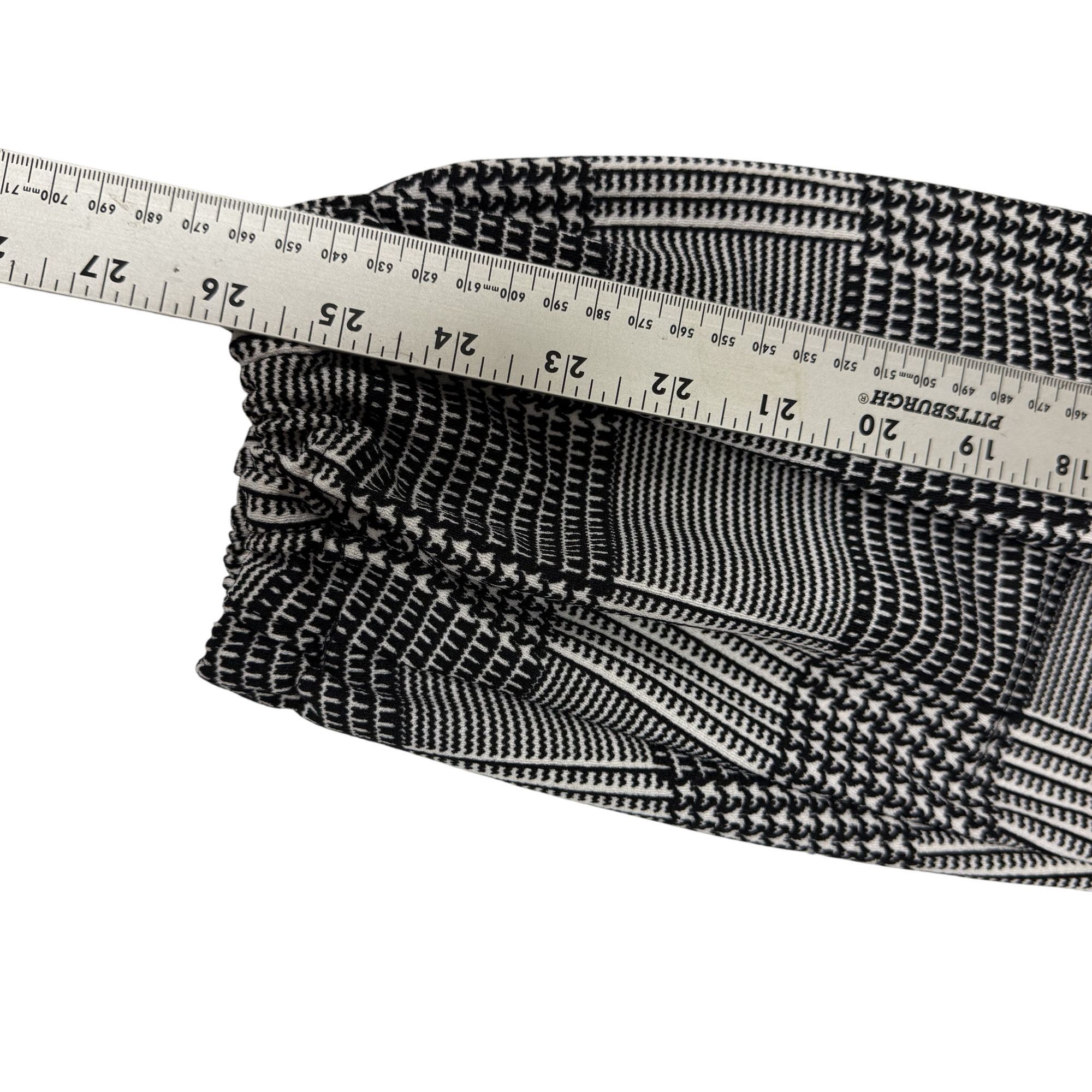 Other Vtg MOD Black White HOUNDSTOOTH Blouse BOW TIE Shirt Size XL / US 12-14 / IT 48-50 - 10 Thumbnail