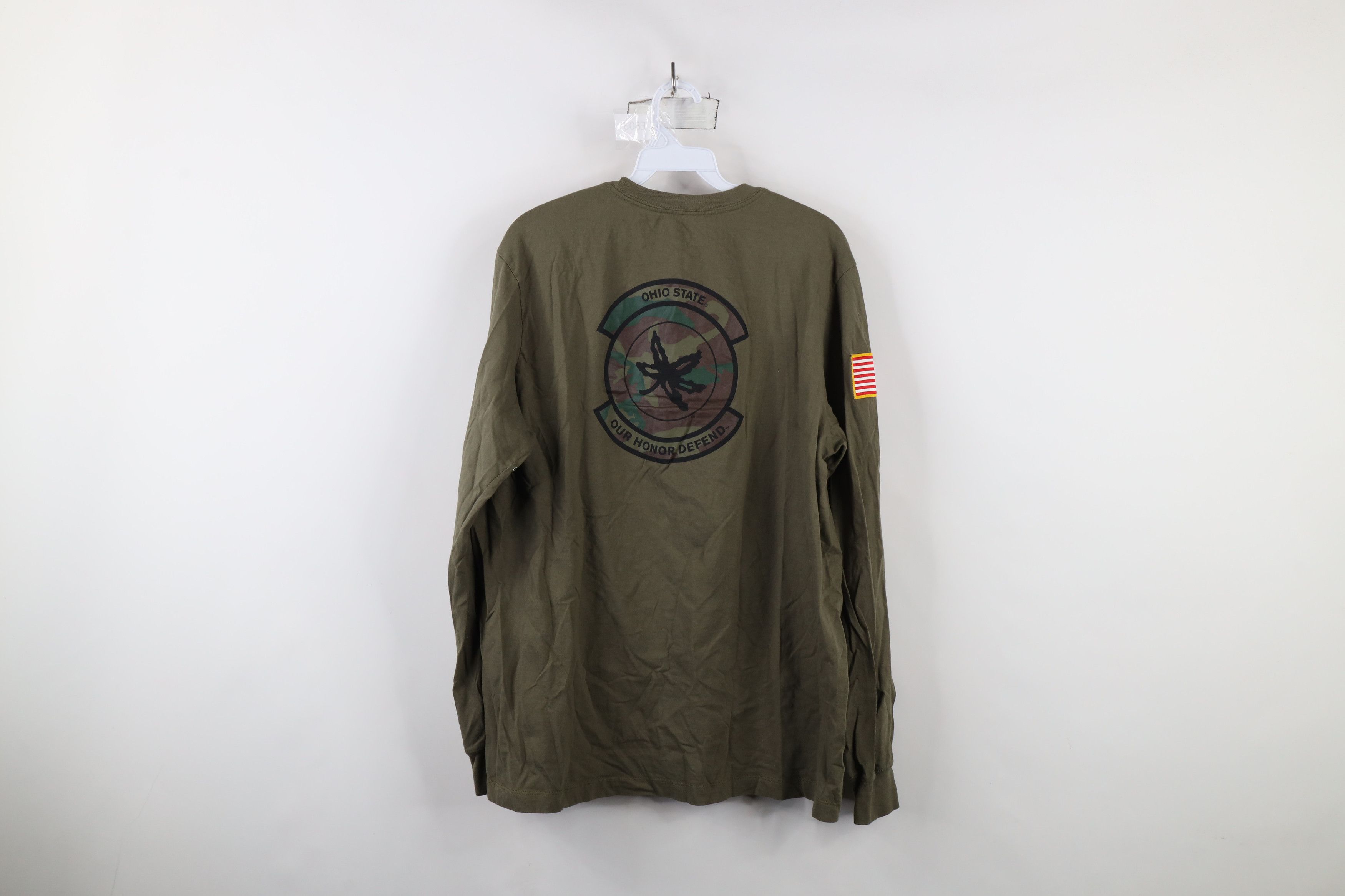 Nike × Vintage Nike To Service Ohio State University Long Sleeve T-Shirt Size US L / EU 52-54 / 3 - 12 Thumbnail