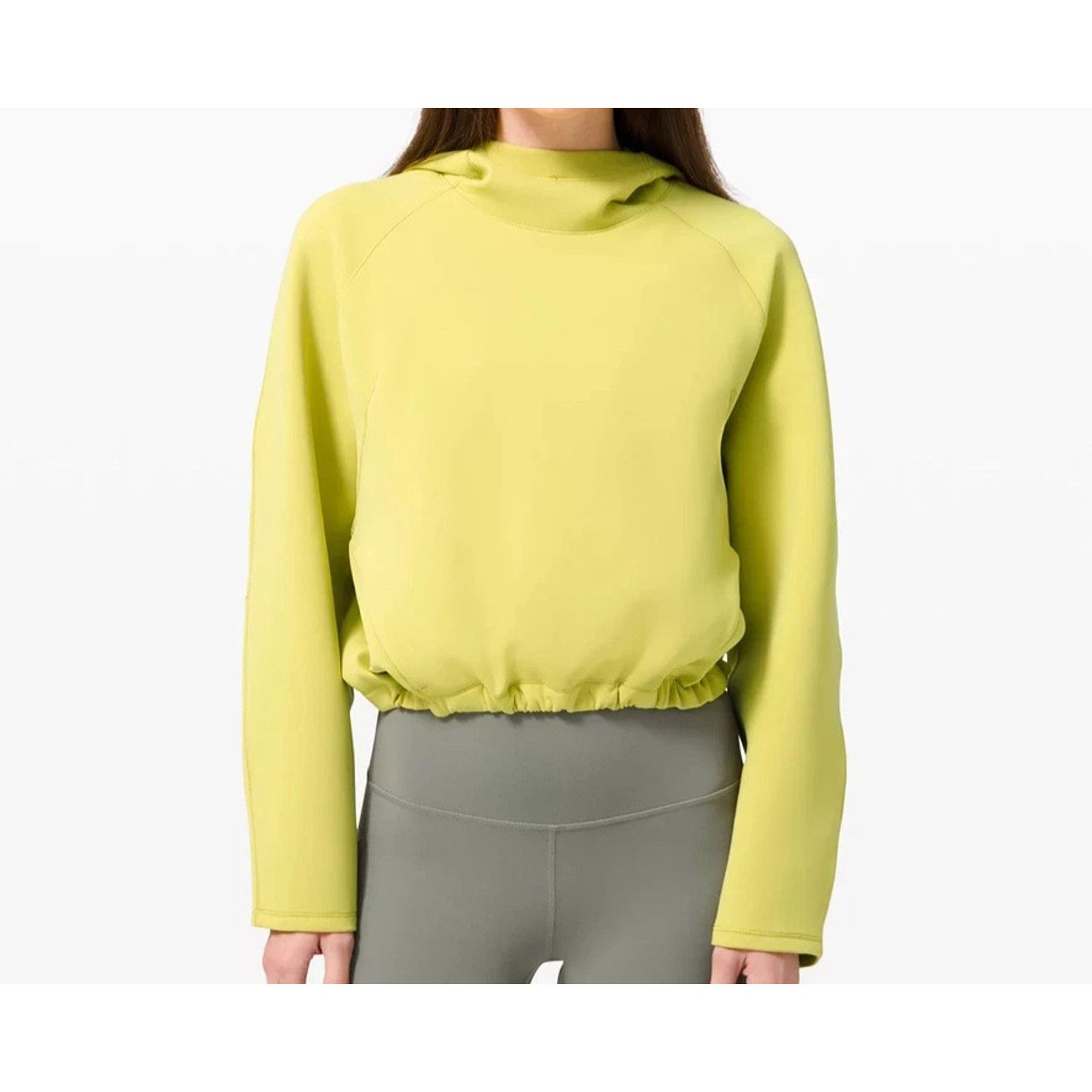 Lululemon Lululemon Airwrap Pullover Cropped Hoodie Pockets Sz 4 Size S / US 4 / IT 40 - 1 Thumbnail