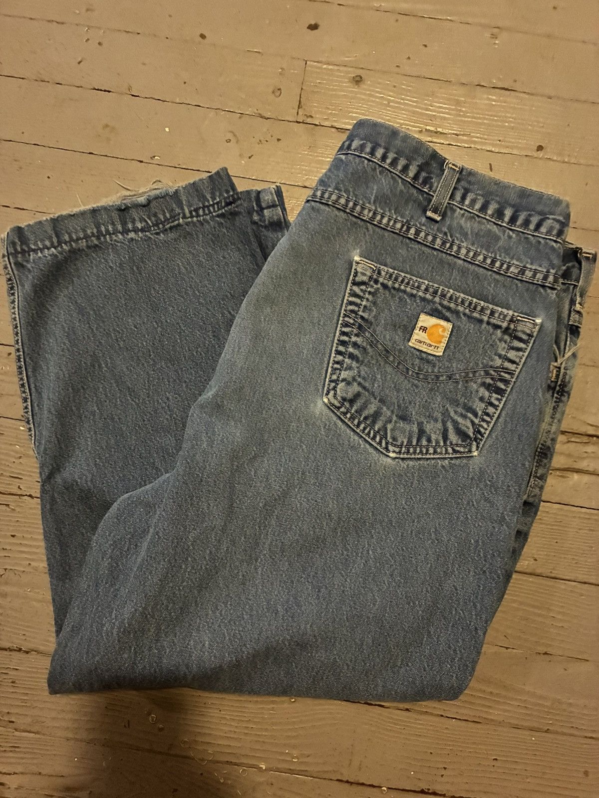 Carhartt Carhartt FR Jeans 42x30 Denim Flame Resistant USA Made Size US 42 / EU 58 - 1 Thumbnail
