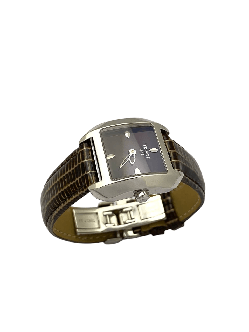 Tissot Tissot T Wave Square Steel Bracelet Quartz Swiss Wrist Watch Size ONE SIZE - 6 Thumbnail