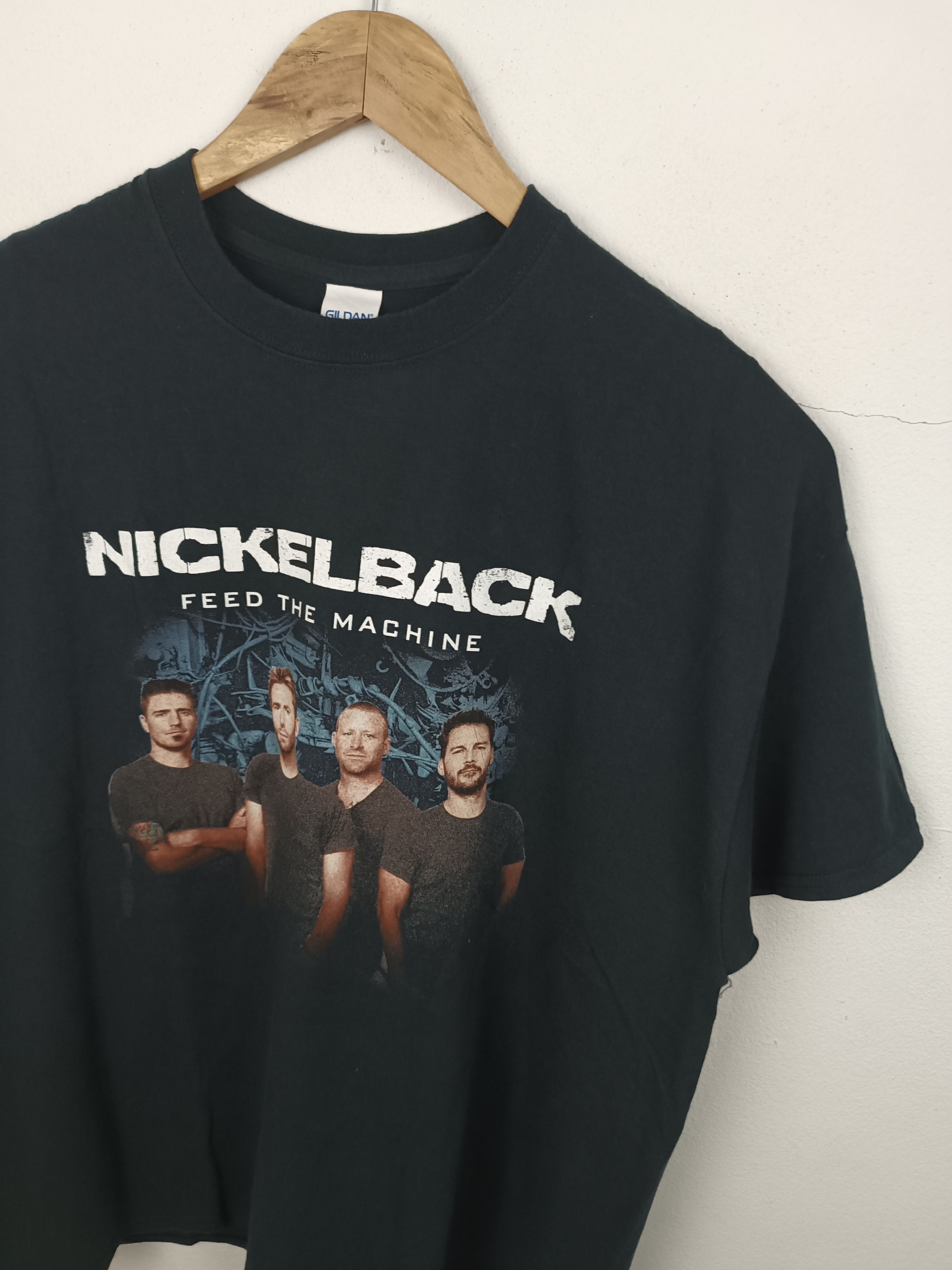 Band Tees VINTAGE 2019 NICKELBACK FEED THE MACHINE TOUR TEE Size US XL / EU 56 / 4 - 9 Thumbnail
