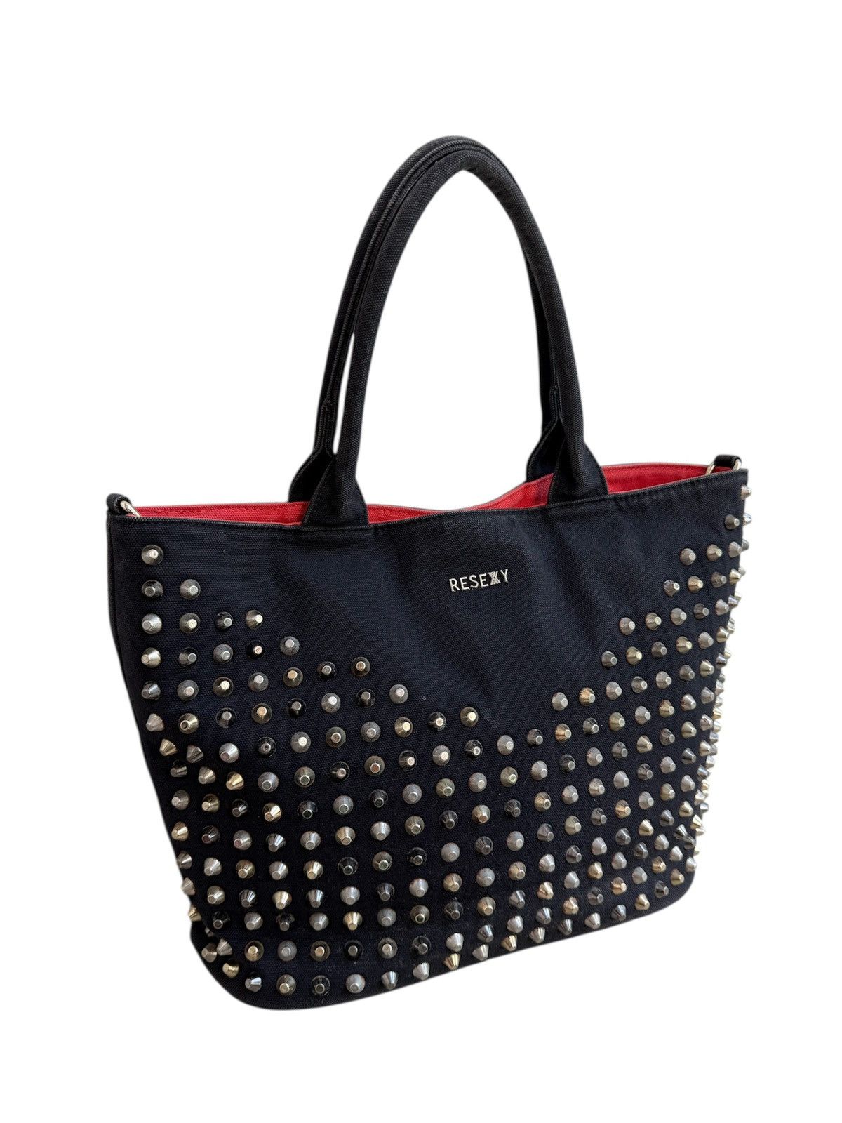 Seditionaries JAPAN BRAND RESEXY SHOULDER BAG STUDDED CANVAS BAG RARE Size ONE SIZE - 2 Thumbnail