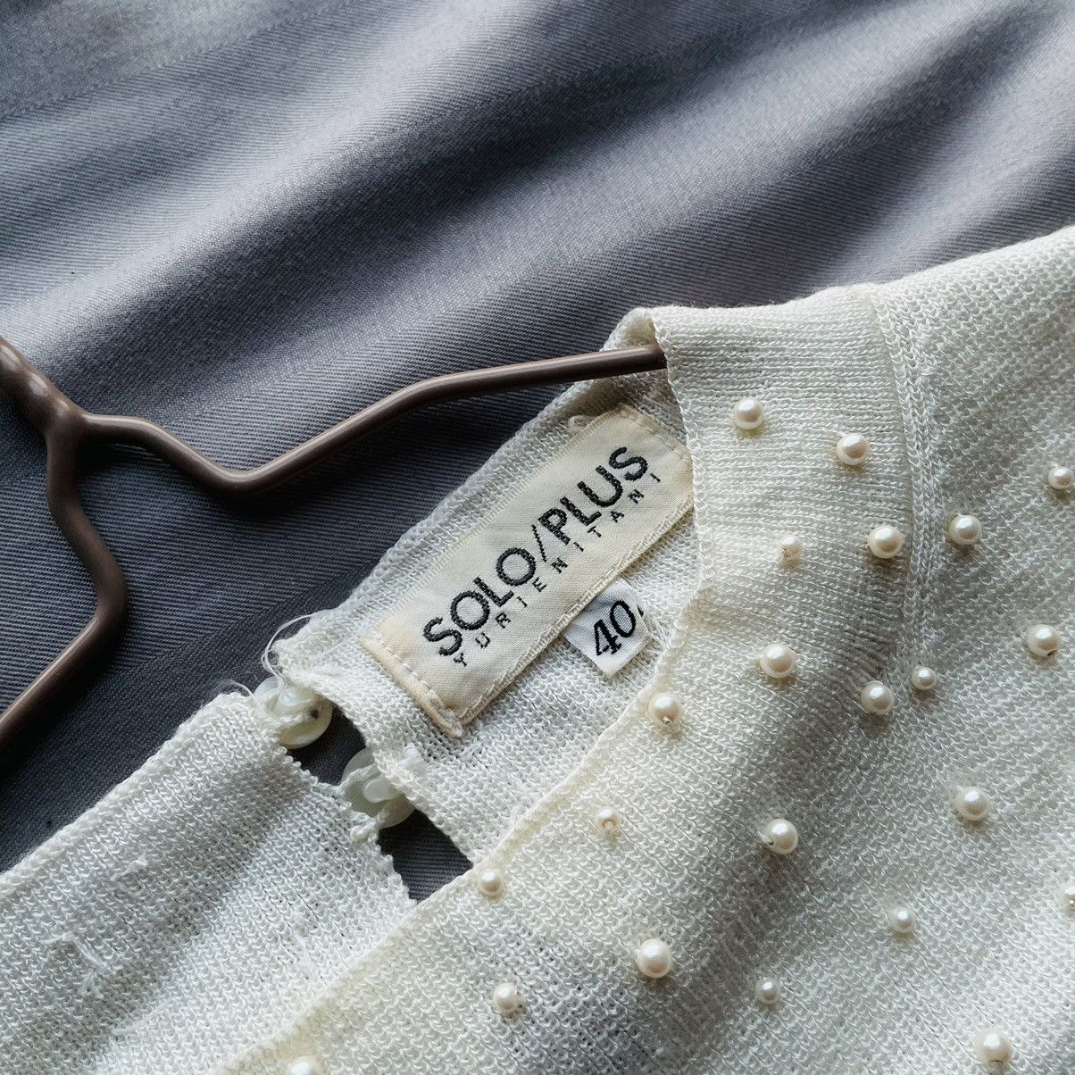 20471120 × If Six Was Nine Japanese Vintage Pearl White Tank Top Size S / US 4 / IT 40 - 5 Thumbnail