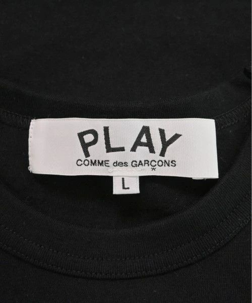 Comme des Garcons PLAY T-Shirts Cotton Short Sleeve Crewneck Embroider Heart Black Size US L / EU 52-54 / 3 - 7 Thumbnail