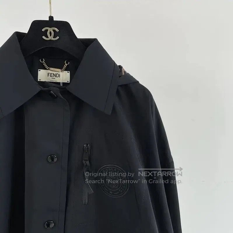 Fendi Fendi Black Logo Women's Jacket . Size M / US 6-8 / IT 42-44 - 2 Thumbnail