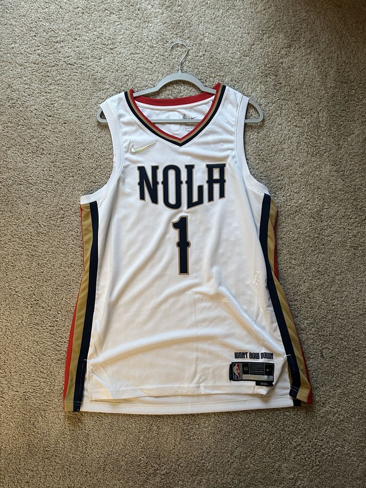 Nike Zion Williamson New Orleans Pelicans Jersey Size US XL / EU 56 / 4 - 1 Thumbnail