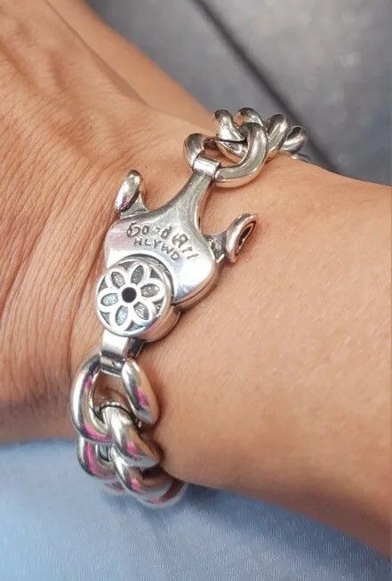 Jewelry Punk Heavy Cuban Chain Bracelet Size ONE SIZE - 2 Thumbnail