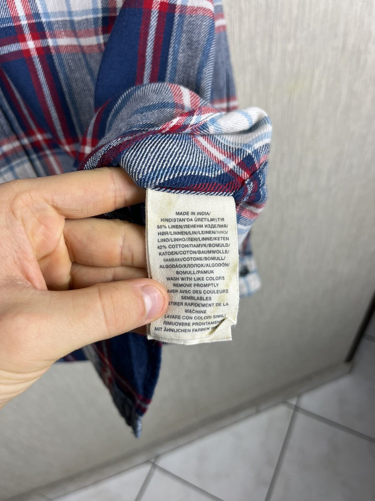 Denim & Supply Ralph Lauren × Flannel × Ralph Lauren Ralph Lauren denim& supply linen flannel checked plaid shirt Size US XL / EU 56 / 4 - 15 Thumbnail