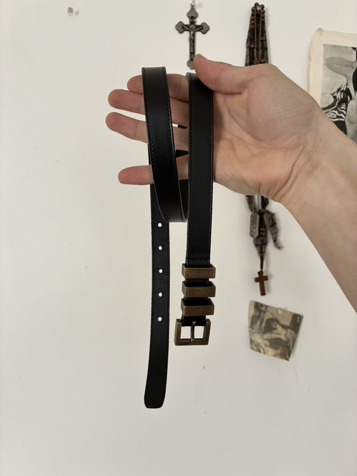 Saint Laurent 3 Passant Belt | Grailed