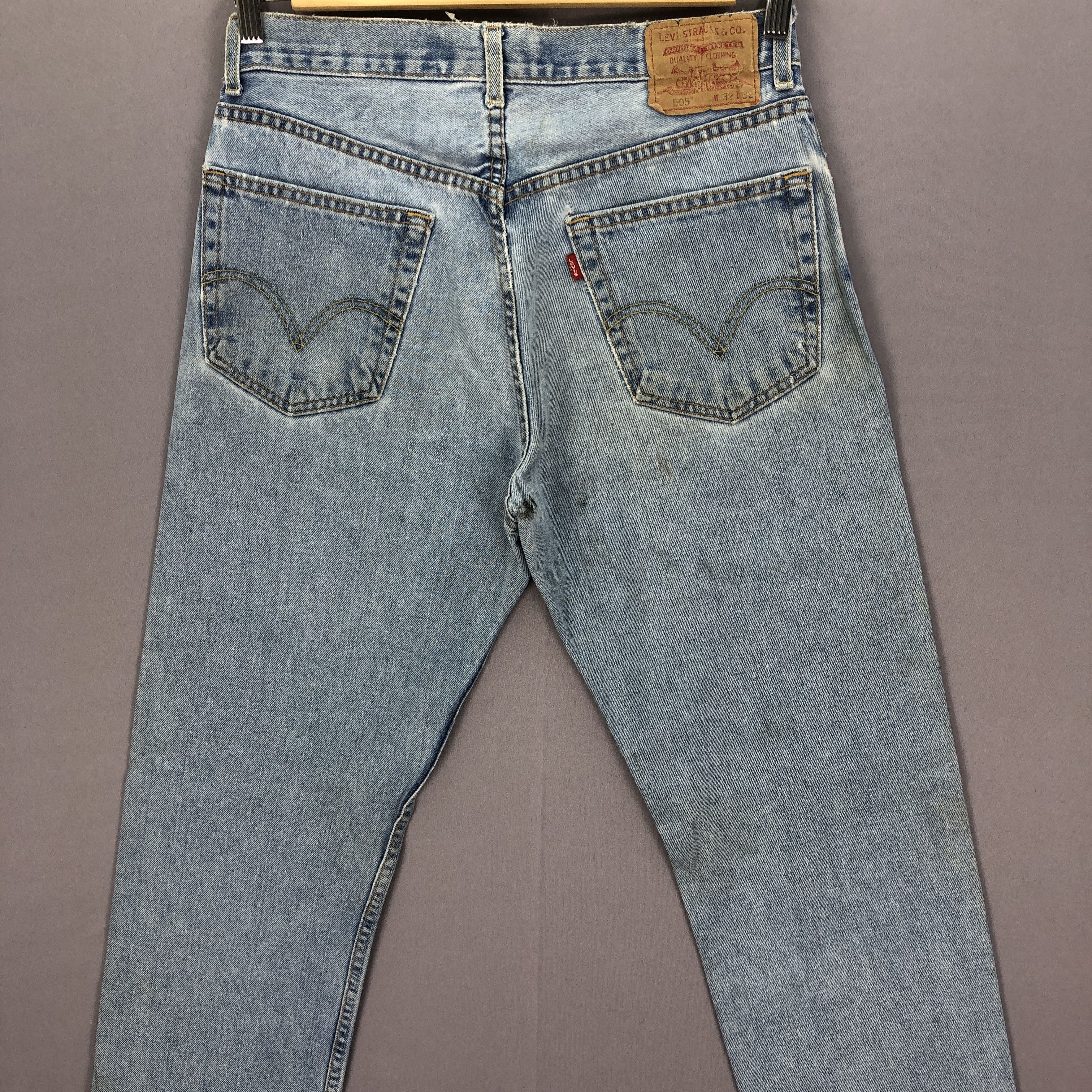 Levi's Vintage Levis Light Wash Jeans Levi's 505 Sun Faded Denim Size US 30 / EU 46 - 4 Thumbnail