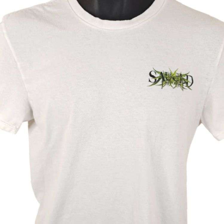 Vintage Sauced Cannabis T Shirt Mens White District Shirt S Small Marijuana Promo 90s? Size US S / EU 44-46 / 1 - 2 Thumbnail