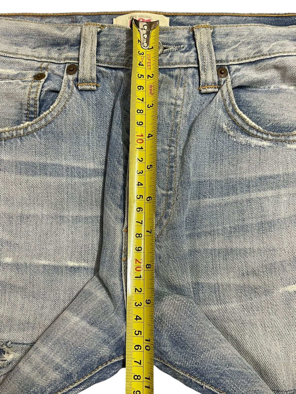 Levi's Vintage 90s Levis 501 Blue Wash Style Distressed Baggy Jeans Size US 29 - 17 Thumbnail