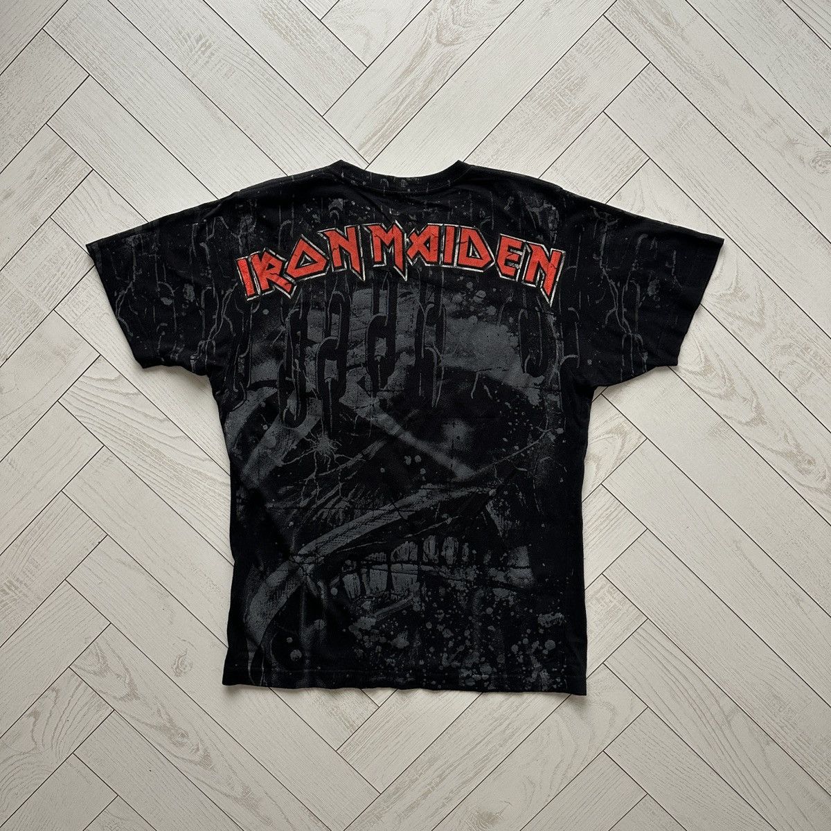 Iron Maiden Vintage 00s Iron Maiden Bravado AOP tee y2k Powerslave Rock Size US M / EU 48-50 / 2 - 2 Thumbnail
