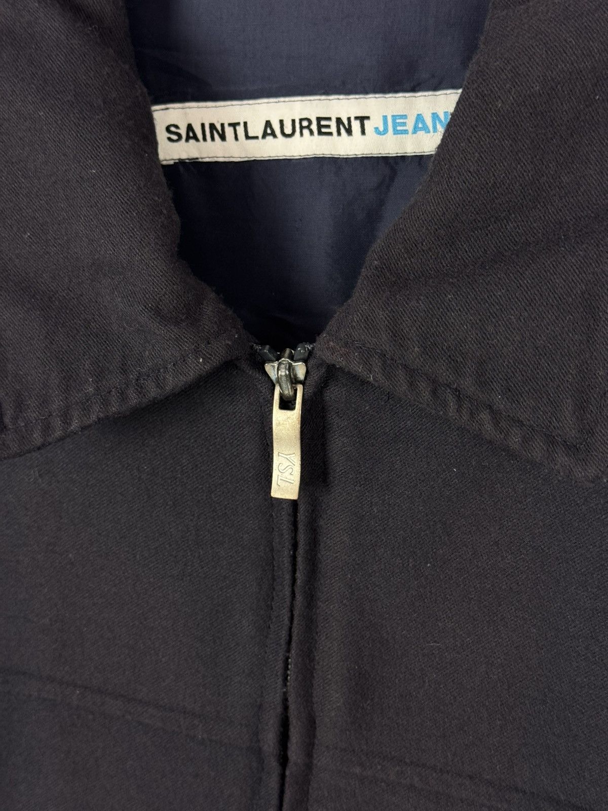 Yves Saint Laurent 1990’s Vintage Saint Lauren Jeans YSL Navy Work Jacket Size US M / EU 48-50 / 2 - 7 Thumbnail