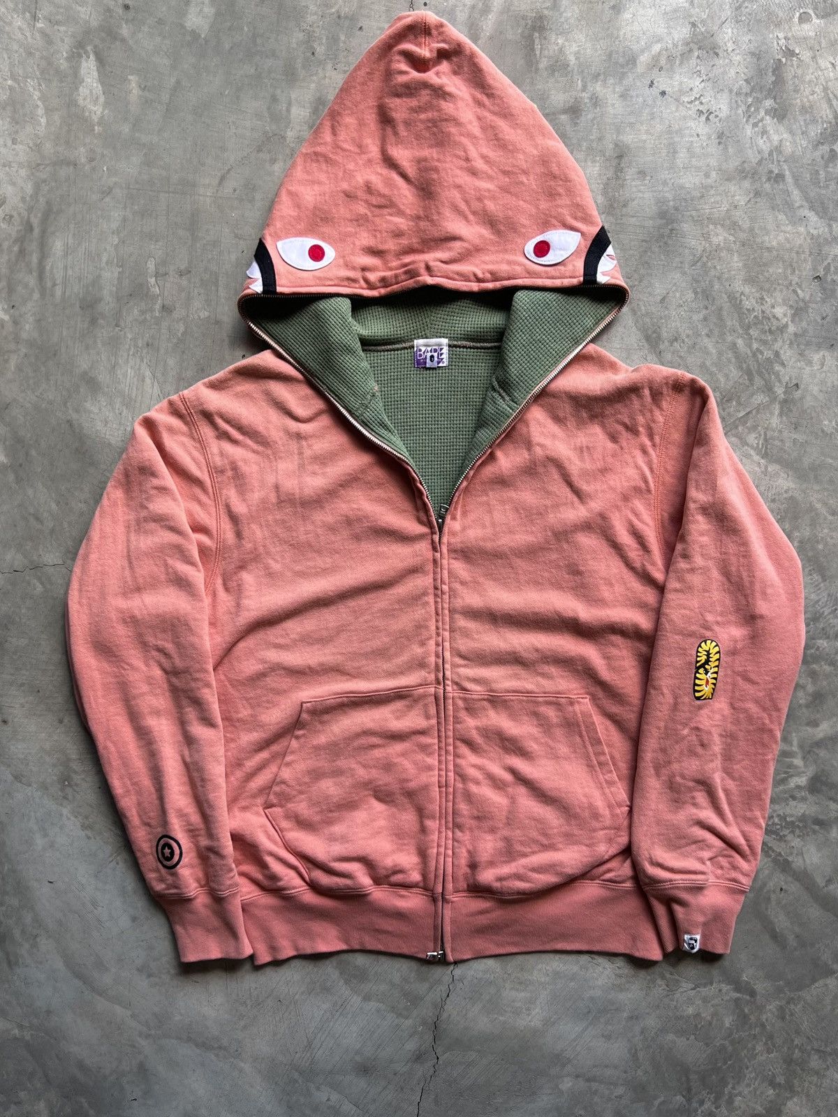 Bape BAPE OG 2ND 2006 NFS "Salmon" PONR Shark Hoodie Size US S / EU 44-46 / 1 - 13 Thumbnail